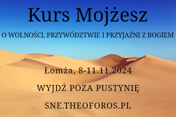 Kurs Mojżesz - listopad 2024